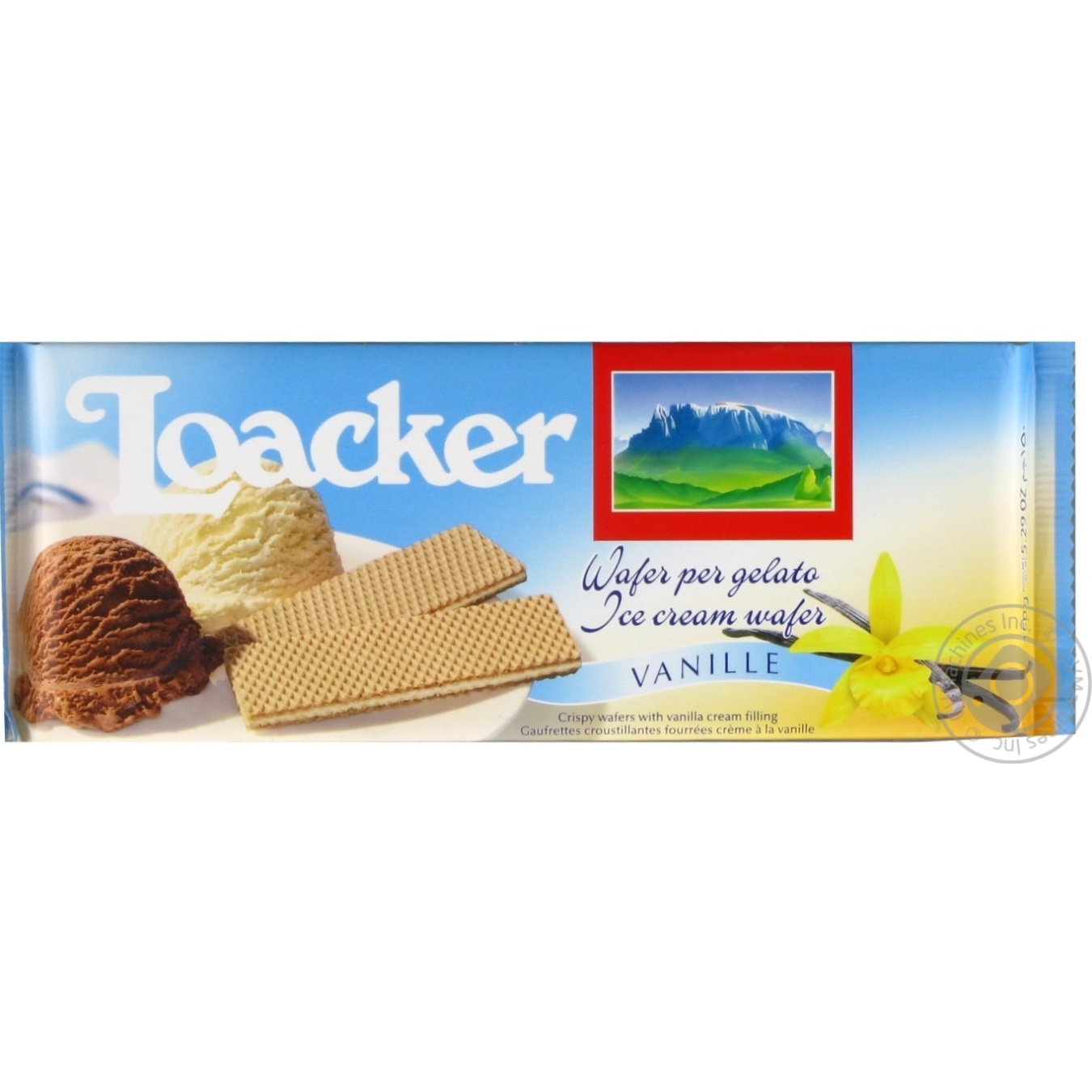 

Вафли Loacker с ванильной начинкой 150г