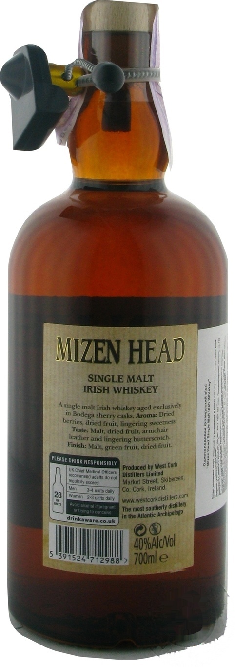 

Виски Mizen Head single malt 40% 0,7л