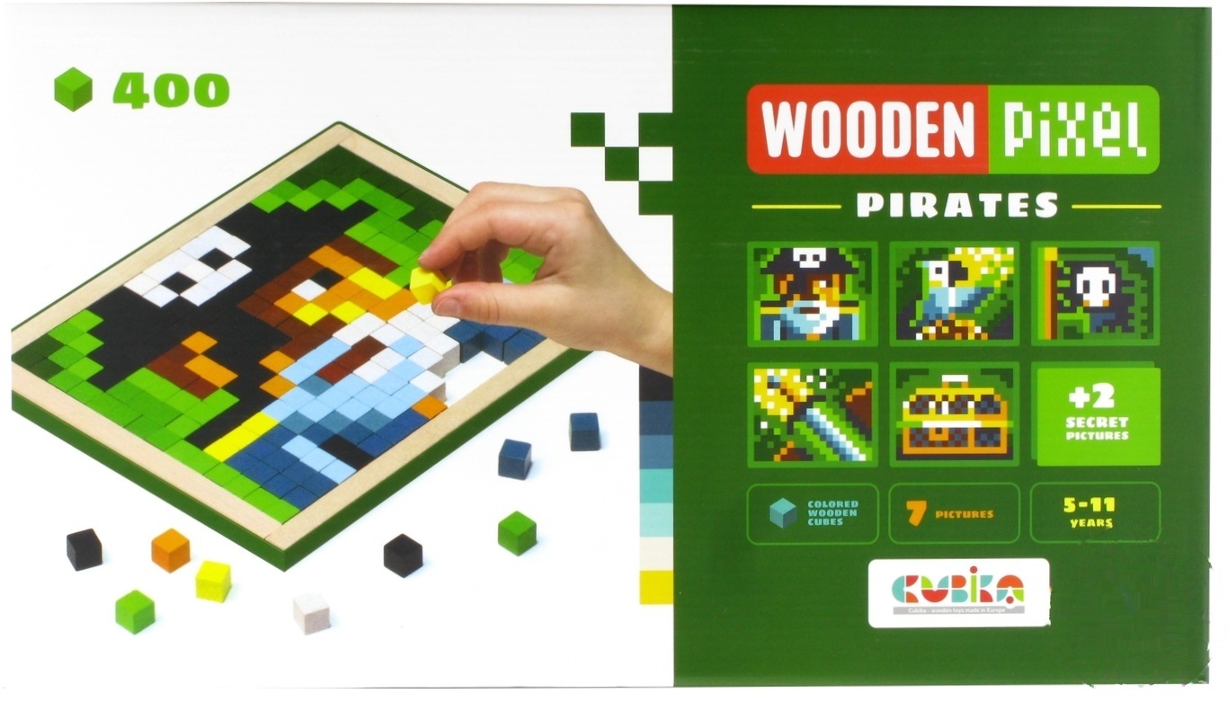 

Набор для творчества Cubika Wooden Pixel Pirates Мозаика