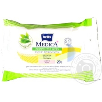 Салфетки влажные Bella Medica для интимной гигиены 20шт - купить, цены на ULTRAMARKET - фото 4