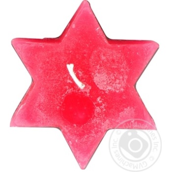 Candy Light Red Star Candle 9x4cm - buy, prices for - photo 1