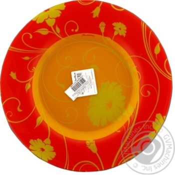 Pasabahce Serenade Orange Plate 260mm - buy, prices for ULTRAMARKET - photo 1