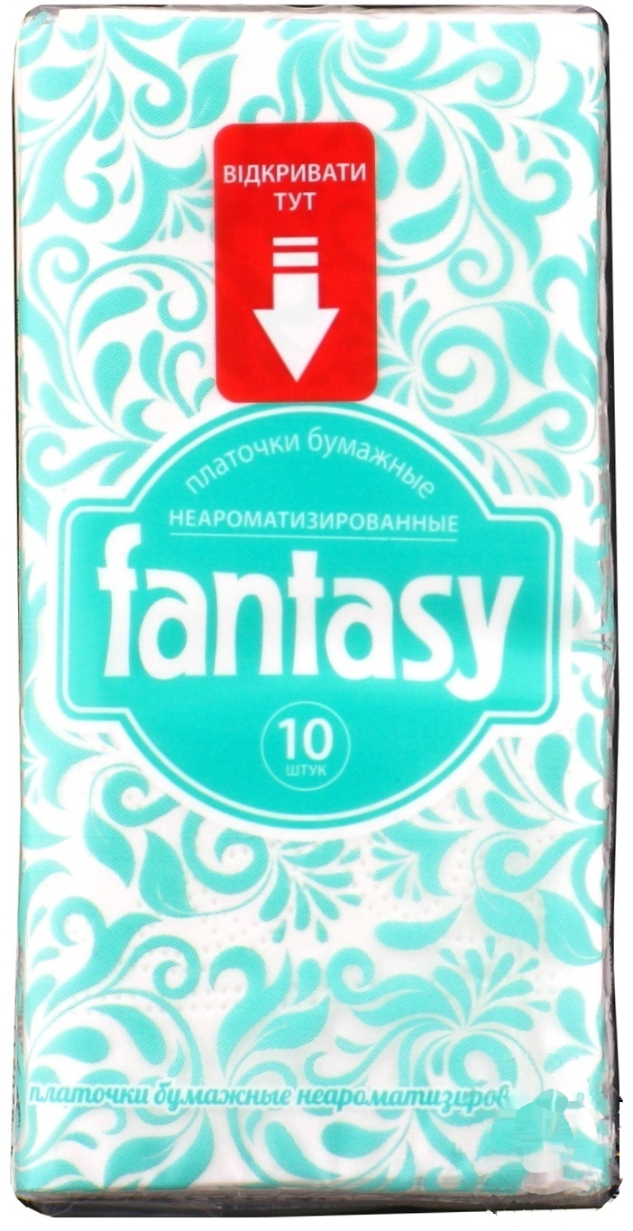 

Платки Fantasy бумажные без запаха 10шт
