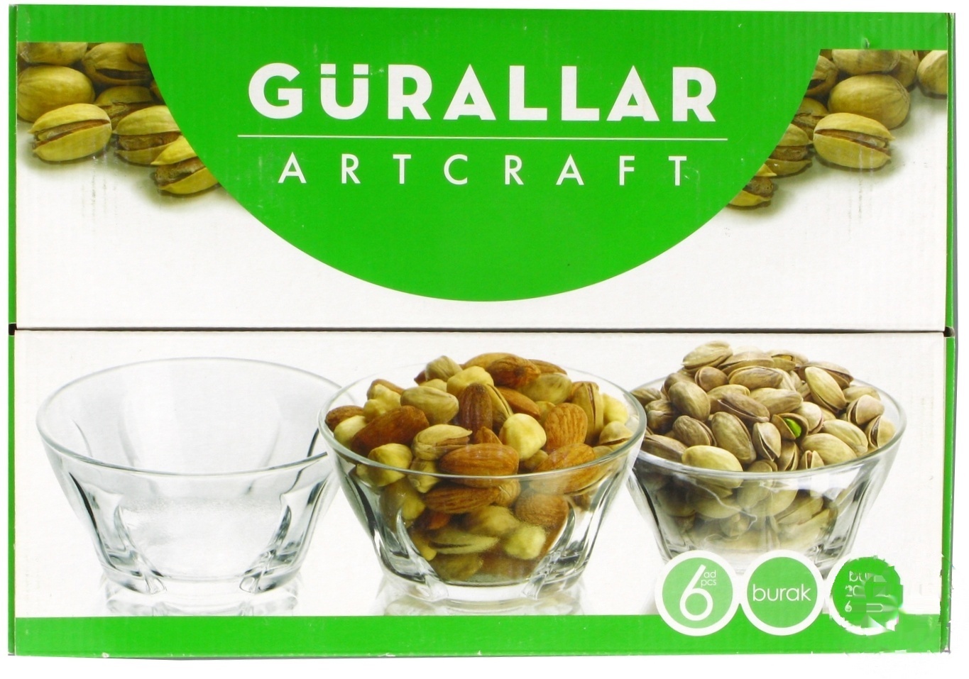 

Набор салатников Gurallar Artcraft Burak 6шт. 200мл