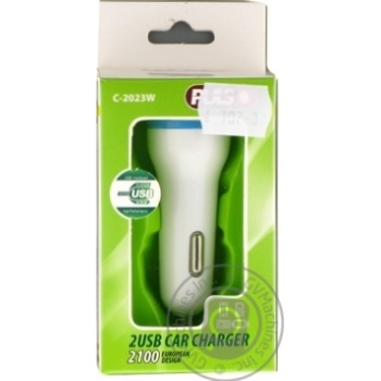 Pulso Car Charger C-2023W 2USB - buy, prices for MegaMarket - photo 1