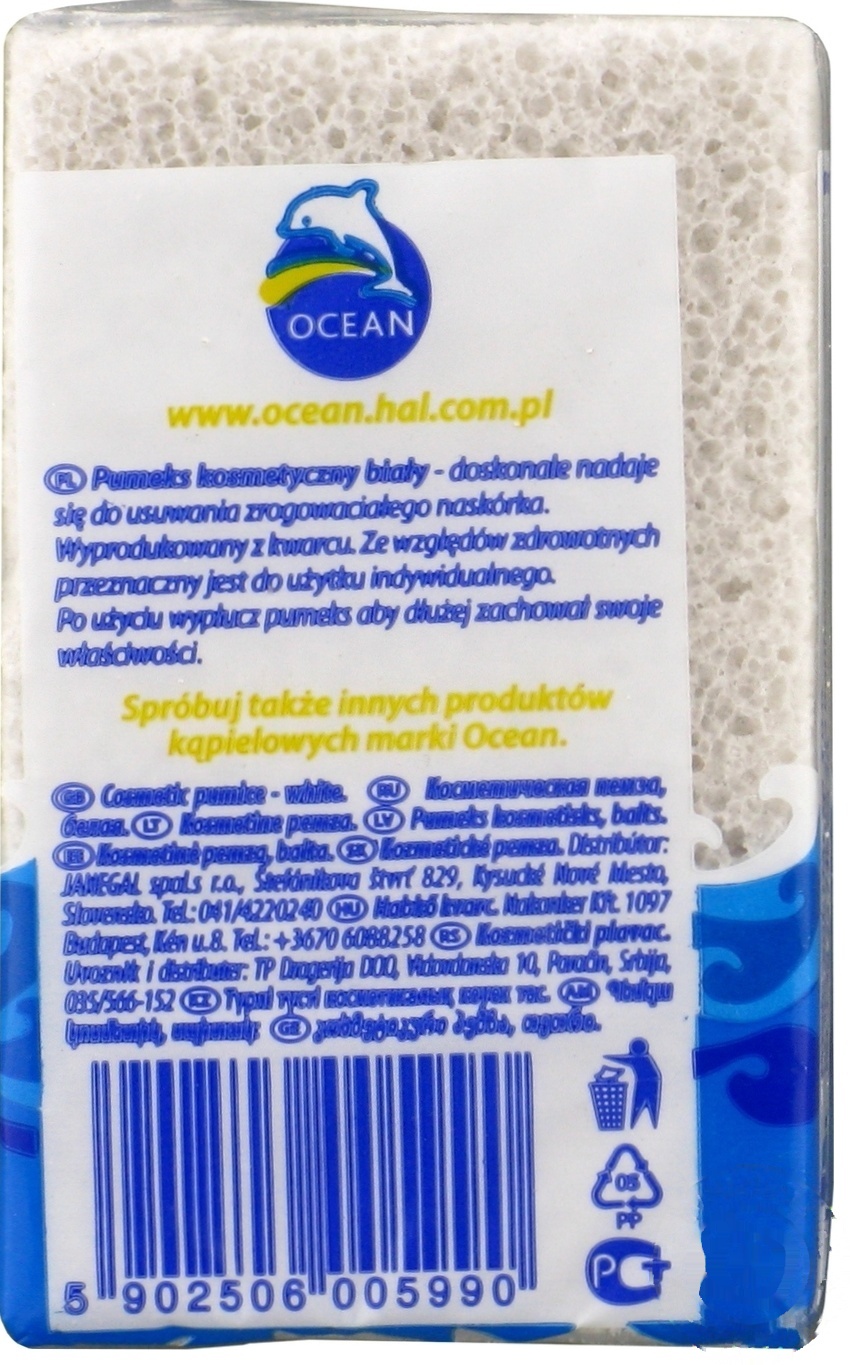 

Пемза Ocean кварцевая белая