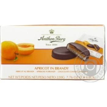 Anthon Berg Сandies Apricot in Brandy with Marzipan 220g - buy, prices for - photo 1