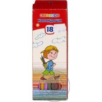 Карандаши шестигранные Цветик 18 цветов - купить, цены на - фото 1
