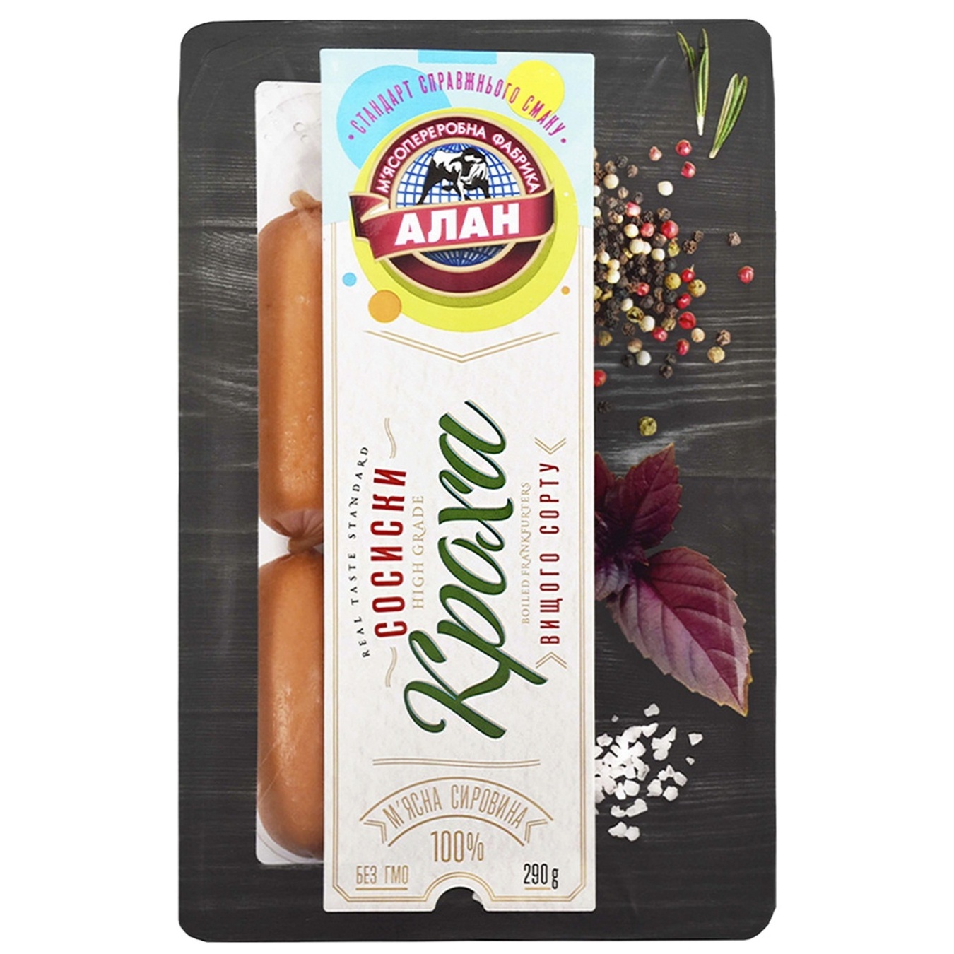 

Сосиски Алан Кроха 290г